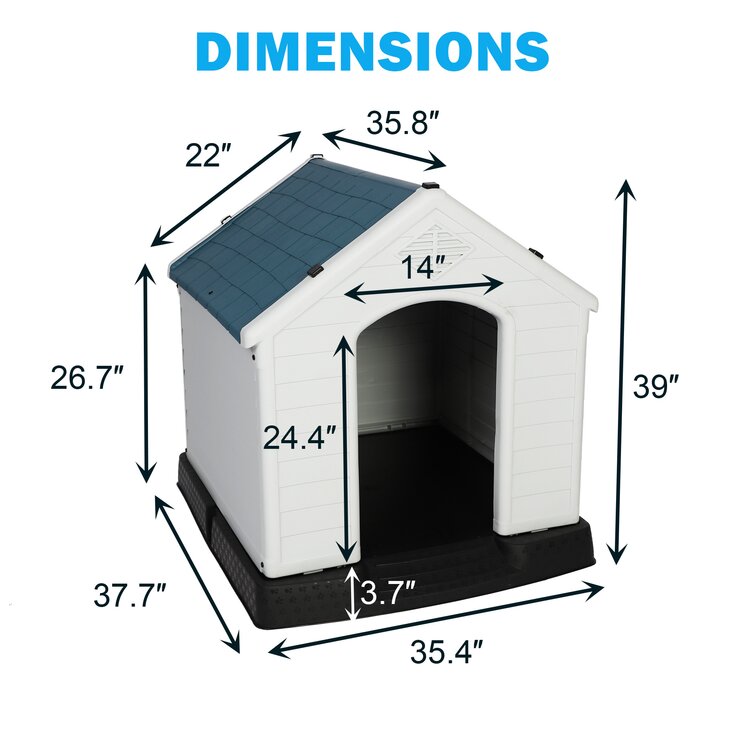 Dog hot sale house size